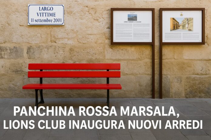panchina rossa Marsala Largo 11 settembre