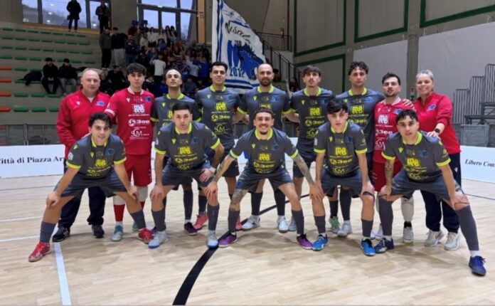 Marsala Futsal squadra schierata prima della partita di Serie A2