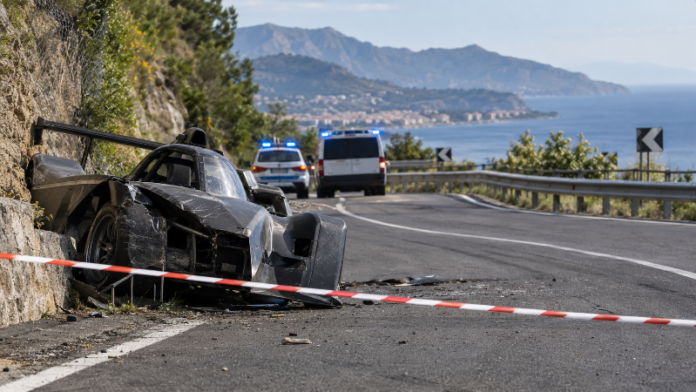 Soccorsi sul percorso della Monte Erice dopo il grave incidente durante la cronoscalata