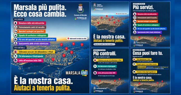 Campagna del Comune di Marsala e Formula Ambiente per migliorare pulizia, decoro urbano e servizi ambientali
