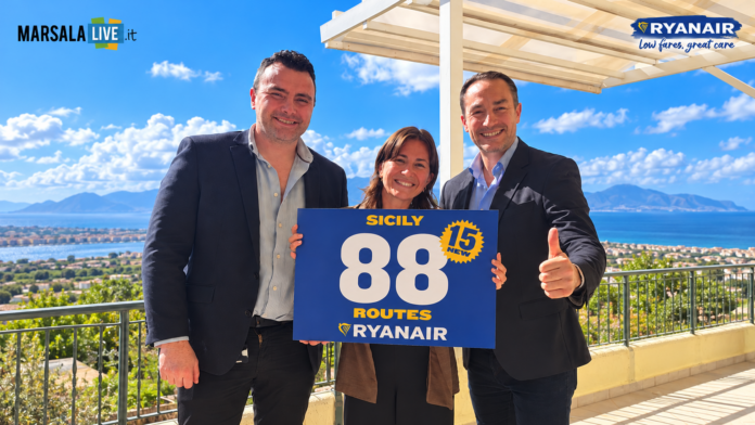 Ryanair presenta il nuovo operativo inverno 2026 con Trapani-Marsala tra gli aeroporti strategici della Sicilia